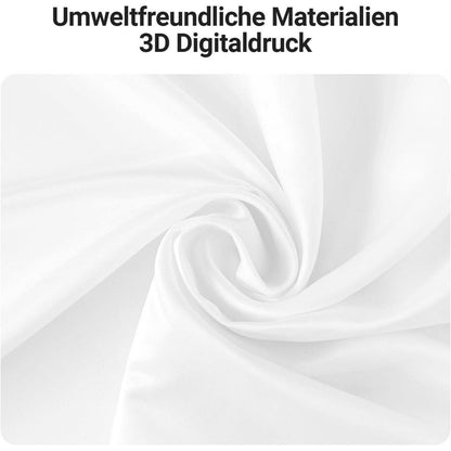 Duschvorhang 180x220cm Reinweiß mit Haken & Antischimmel Beschichtung