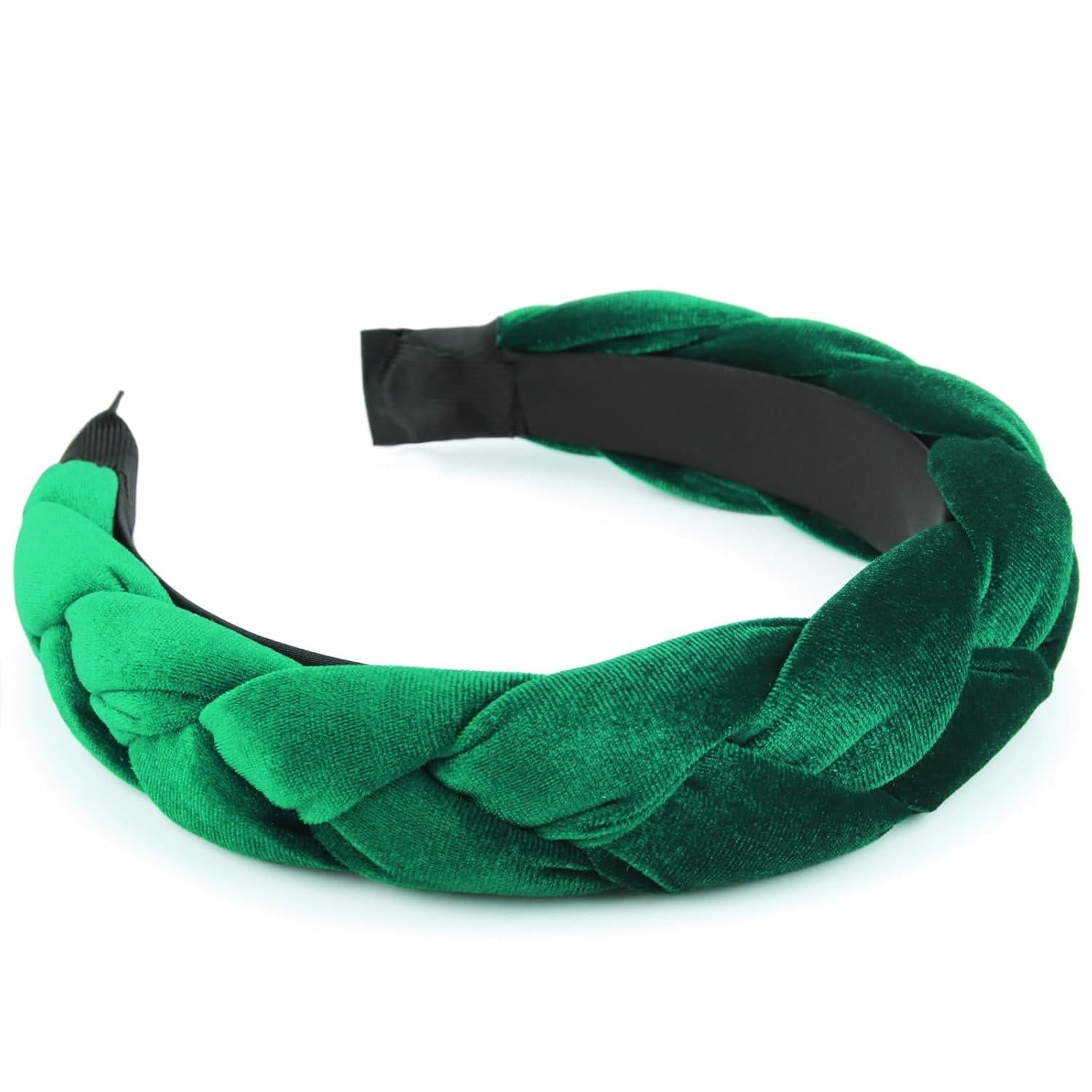 Geflochtenes Samt-Stirnband elastisches Criss Cross Haarband