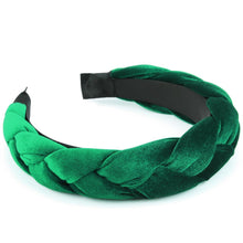 Geflochtenes Samt-Stirnband elastisches Criss Cross Haarband