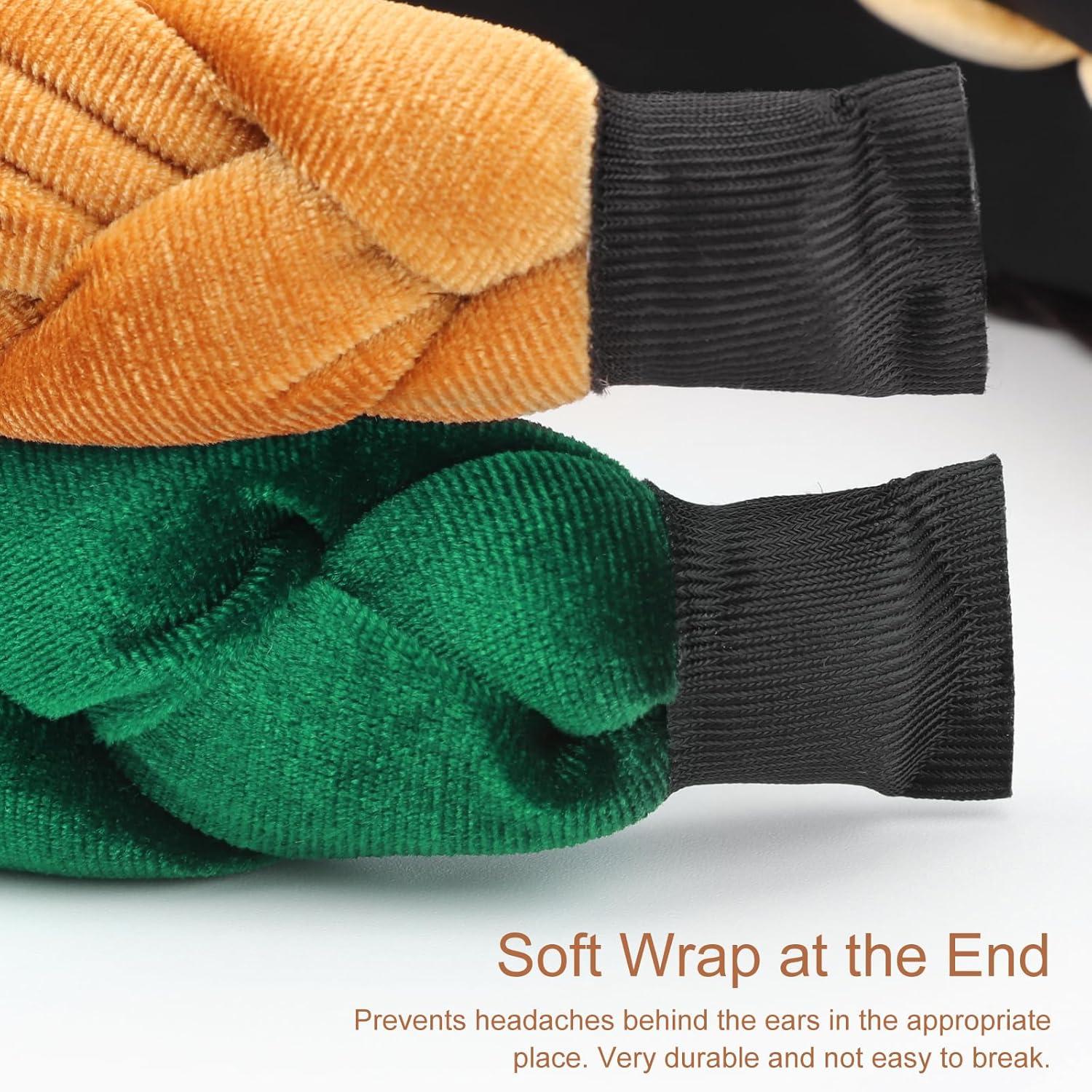 Geflochtenes Samt-Stirnband elastisches Criss Cross Haarband
