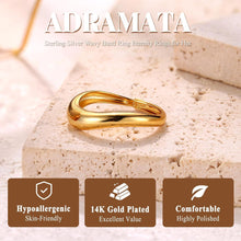 Adramata Ring Silber 925 Damen Verstellbar Stapelbar
