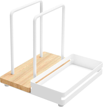 Serviettenhalter Weiß Metall Holz Serviettenspender Caddy