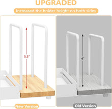 Serviettenhalter Weiß Metall Holz Tisch Küchenzubehör STWWO
