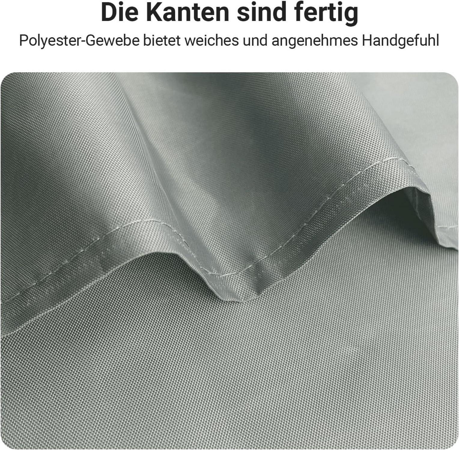 Duschvorhang 150x200cm Grau Wasserabweisend Antischimmel inkl.12 Ringe