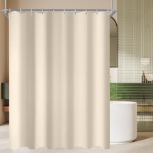 Duschvorhang Beige 170x200cm Antischimmel Textil Polyester Stoff 10