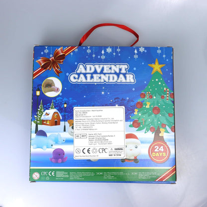 Adventskalender 2024 Mochi Squishy Toys Weihnachten 24 Tage Countdown Kalender