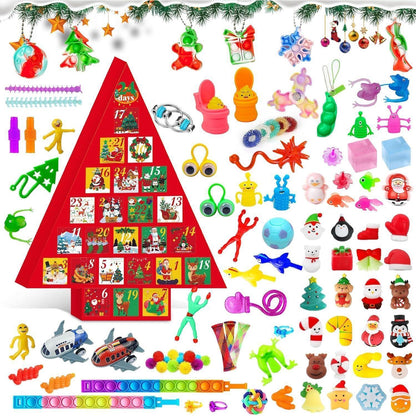 Fidget Adventskalender 2024 inkl. 40-60 Stück Spielzeug