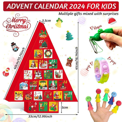 Fidget Adventskalender 2024 inkl. 40-60 Stück Spielzeug