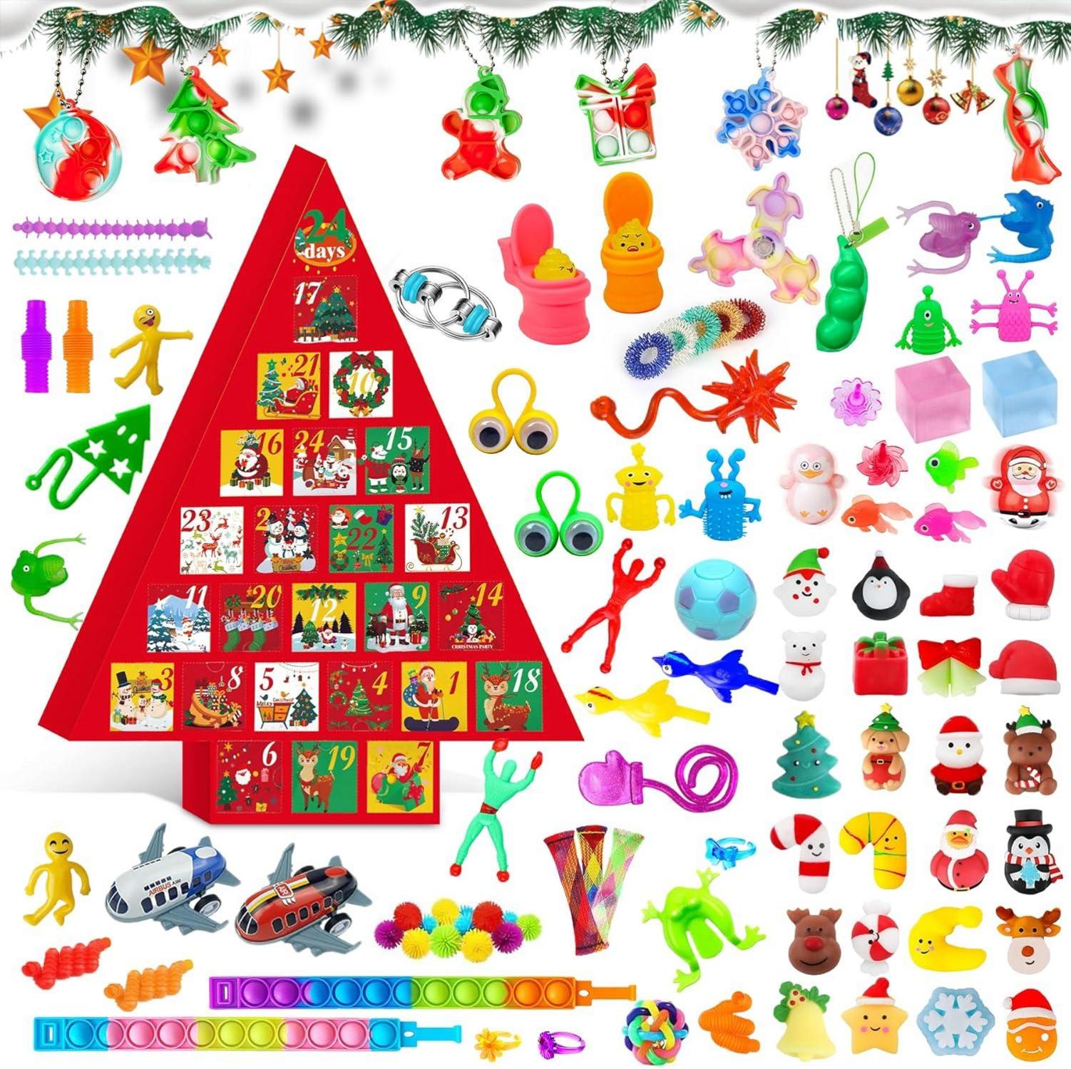 Weihnachts Adventskalender 2024 für Mädchen Jungen Fidget Spielzeug