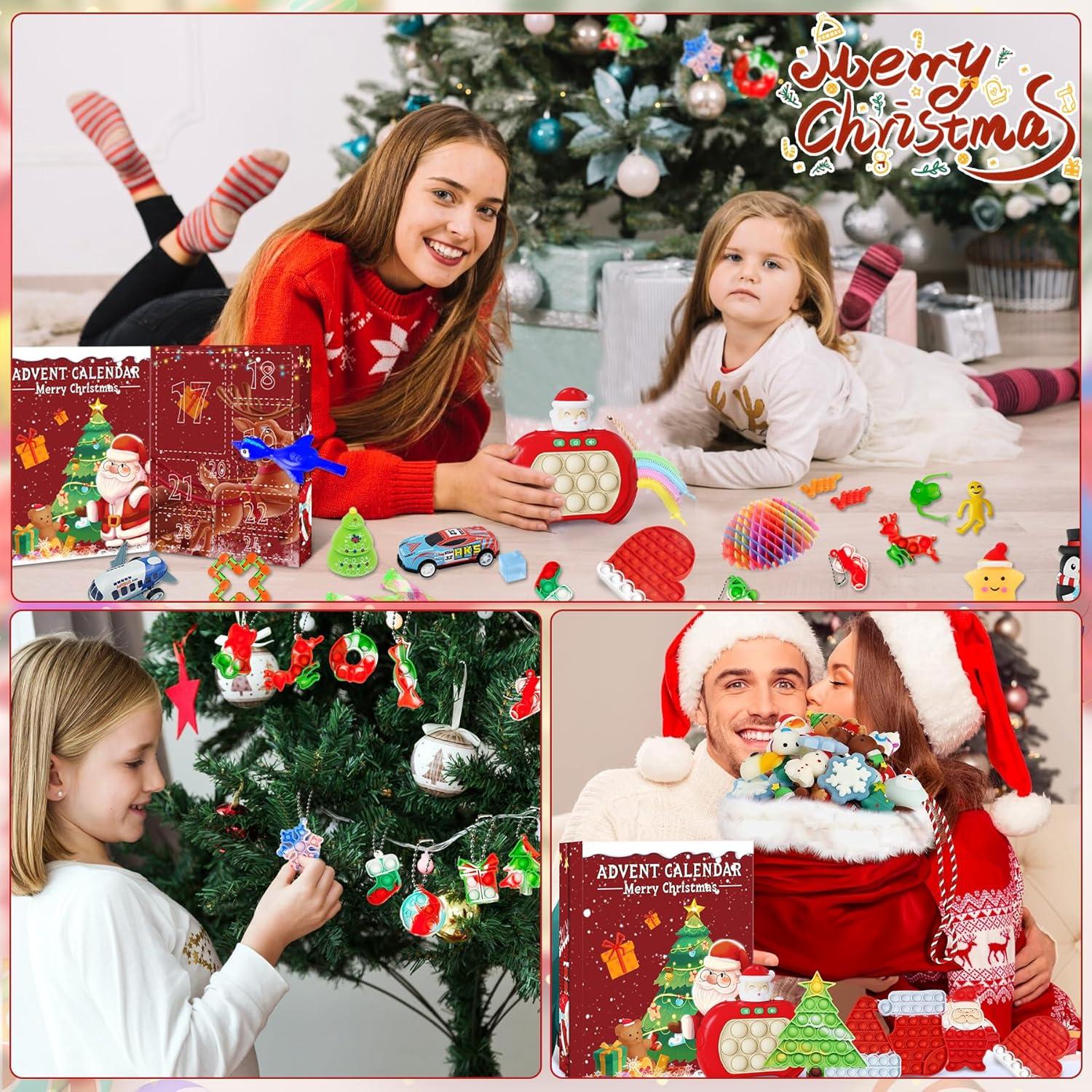 Adventskalender 2024 Fidget Spielzeug Überraschung Geschenke Calendar