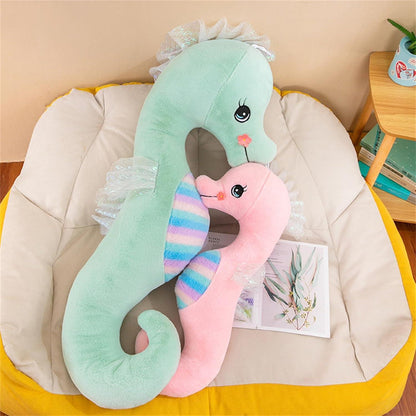 Seepferdchen Kuscheltier 50 cm - Weiches Plüschtier Geschenk für Kinder