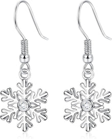 925 Sterling Silber Weihnachts Ohrringe Damen Mädchen