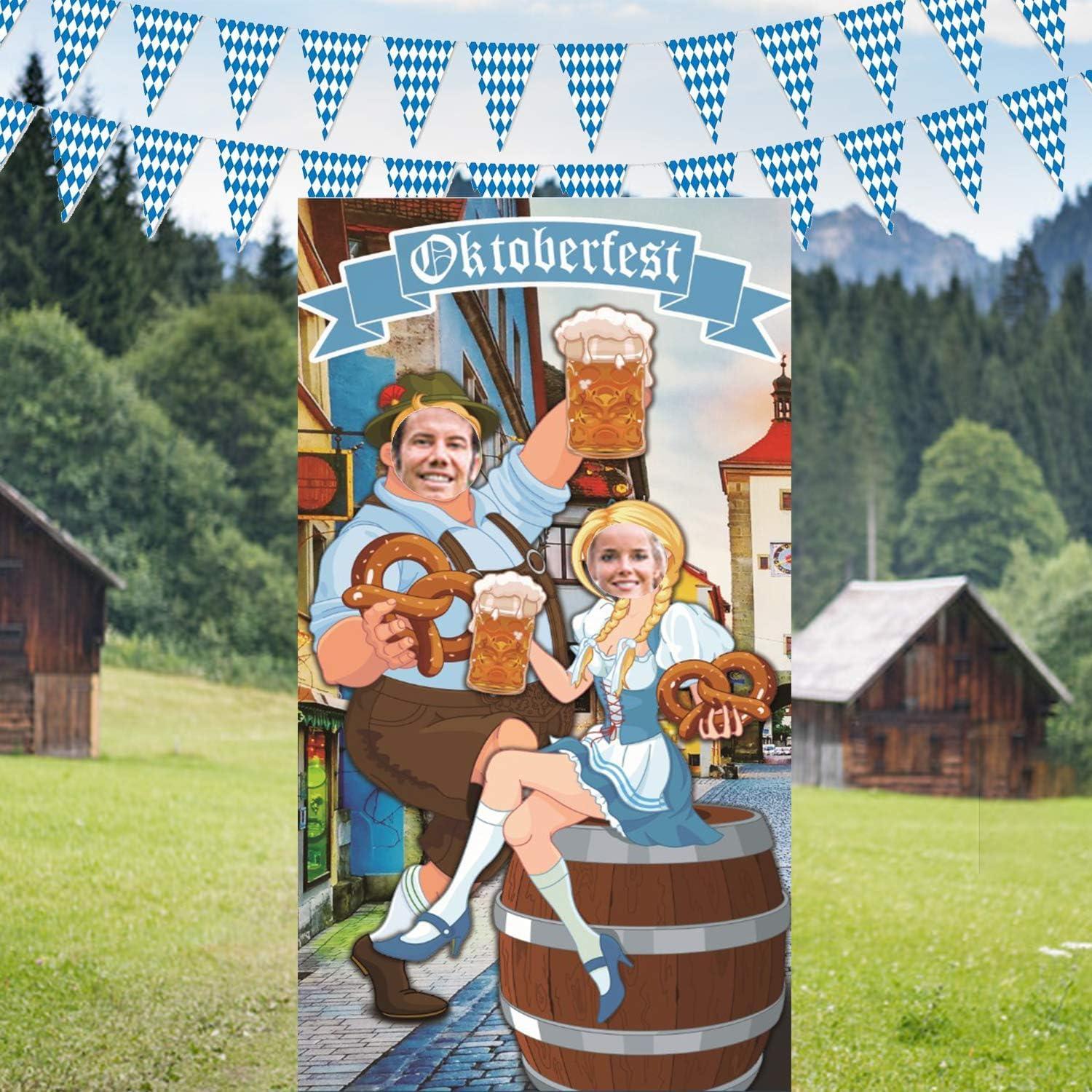 Oktoberfest Deko Set Bayerische Banner Photo Booth Hintergrund