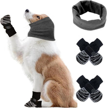 Hundeschuhe Hundesocken Ohrenschützer Hunde-Set
