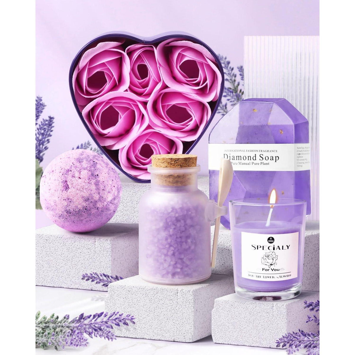 Entspannungs-Geschenkset für Frauen – Bad & Wellness mit Thermobecher