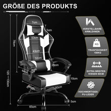 Ergonomischer Gaming Stuhl mit Massage und 150kg Kapazität