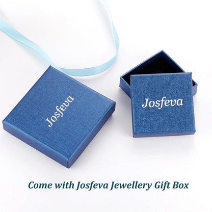 Josfeva Damen Silber Creolen 925 Sterling Oval Zirkonia U-förmig