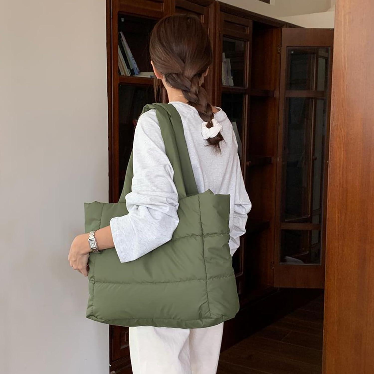 Damen Puffer Bag Handtasche - Tote Shopper Umhängetasche Hobo Warme