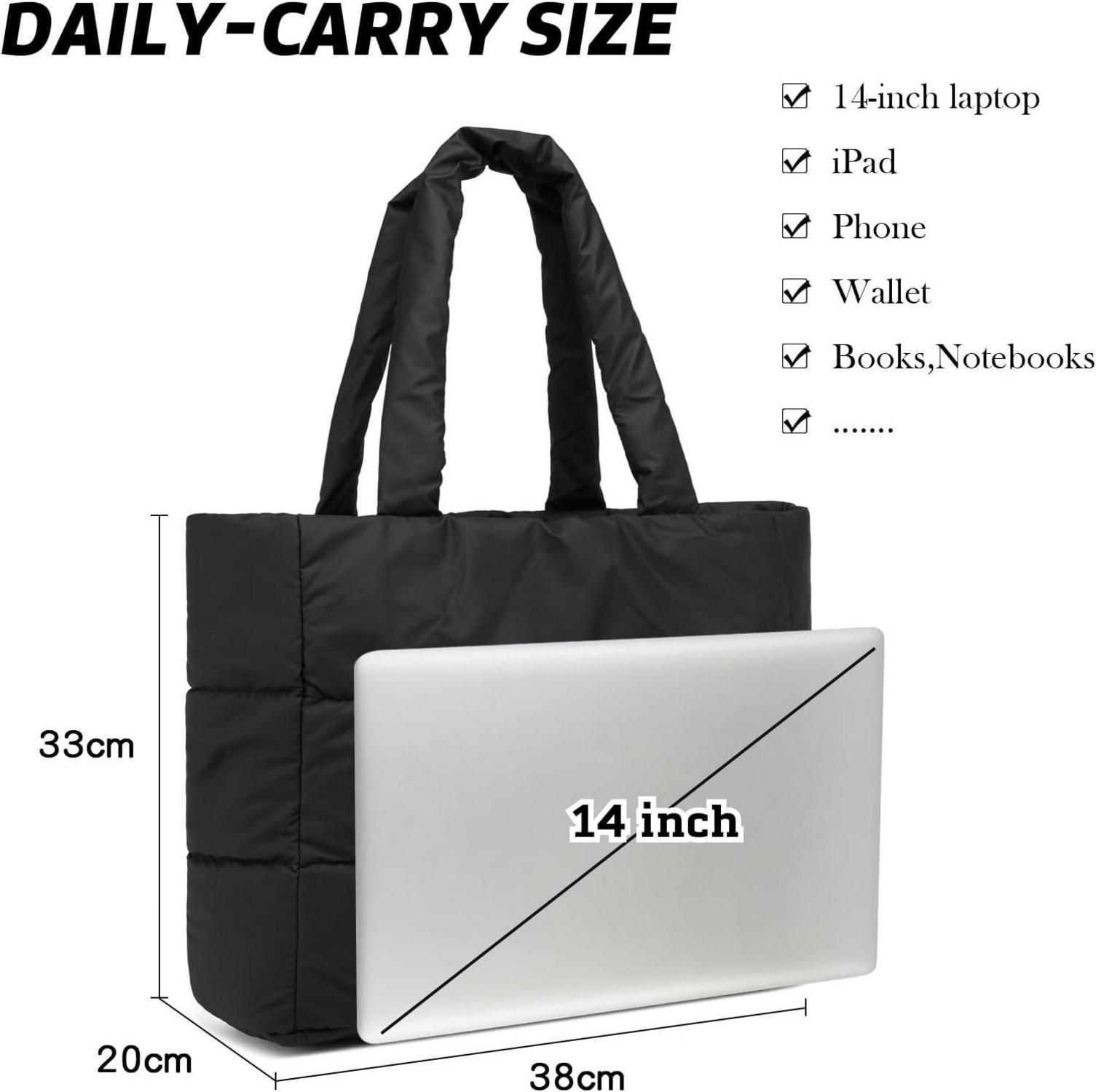Elegante Puffer Bag Damen Tasche - Großer Shopper