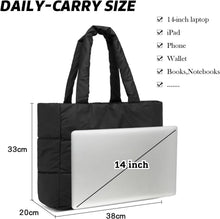 Elegante Puffer Bag Damen Tasche - Großer Shopper