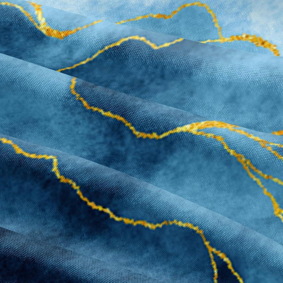Marmor Bettwäsche Set 135x200 cm, Weiß Gold Mikrofaser