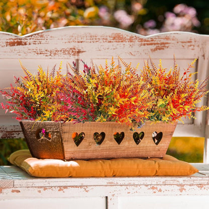 Herbstblumen Künstlich Herbststrauß 8 Bündel Blätter Farbverlauf