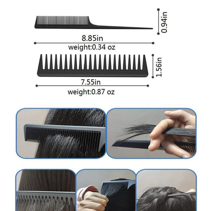 Lockiges Haarbürsten-Set