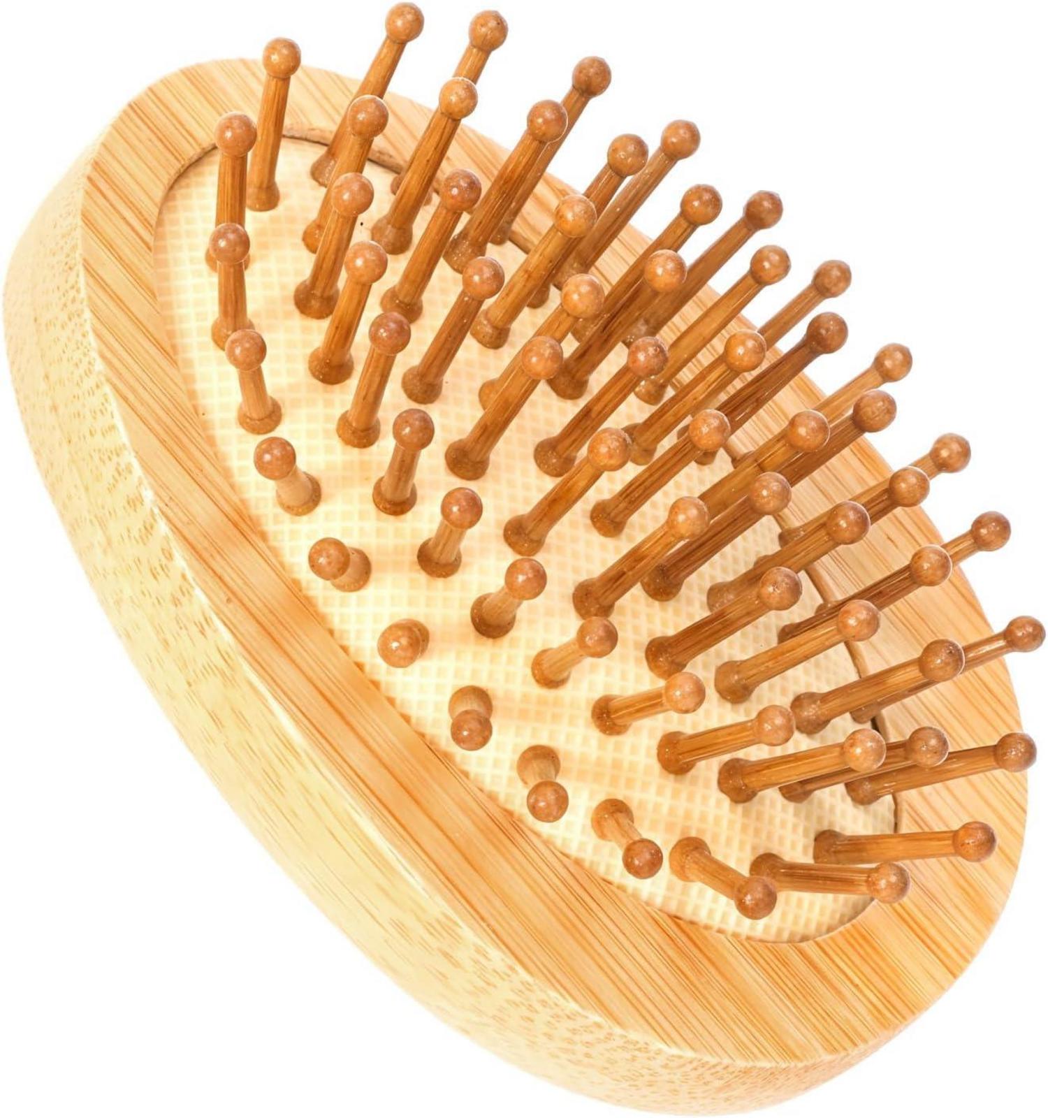 Bamboo Brush Kopfhaut Massagebürste Haar Haarpflege Bambus