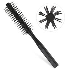 Kleine Holzgriff Lockenbürste Nylonborsten Haar Styling