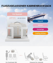 Handgepäck Rucksack 40x20x25, Reiserucksack für 14 Zoll