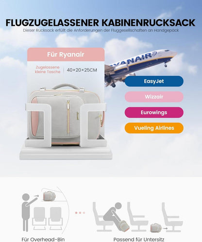 Handgepäck Rucksack 40x20x25, Reiserucksack für 14 Zoll