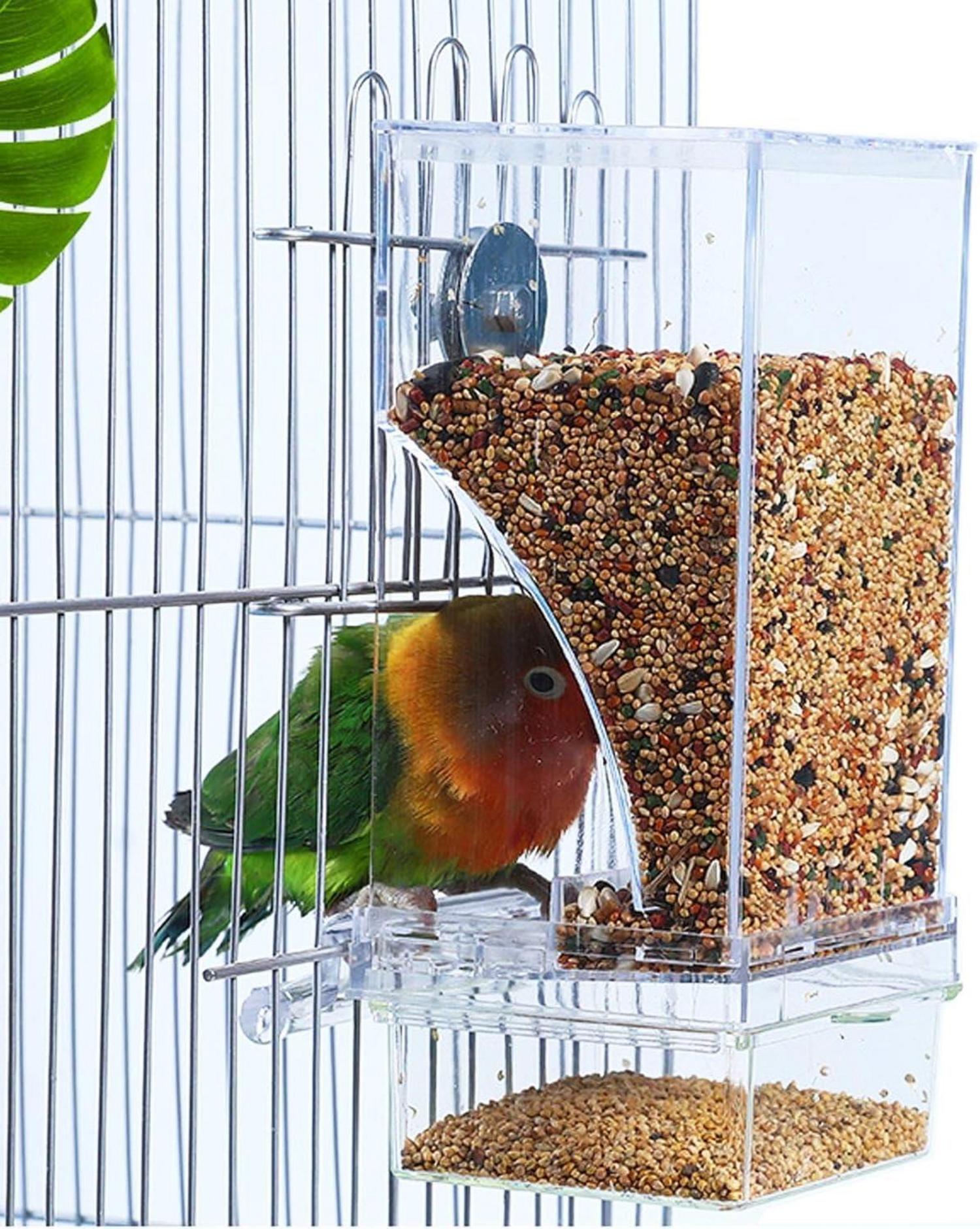 Automatischer Vogelfutterspender für Käfige - Einfach zu