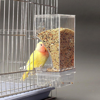 Automatischer Vogelkäfig-Futterspender für Wellensittiche