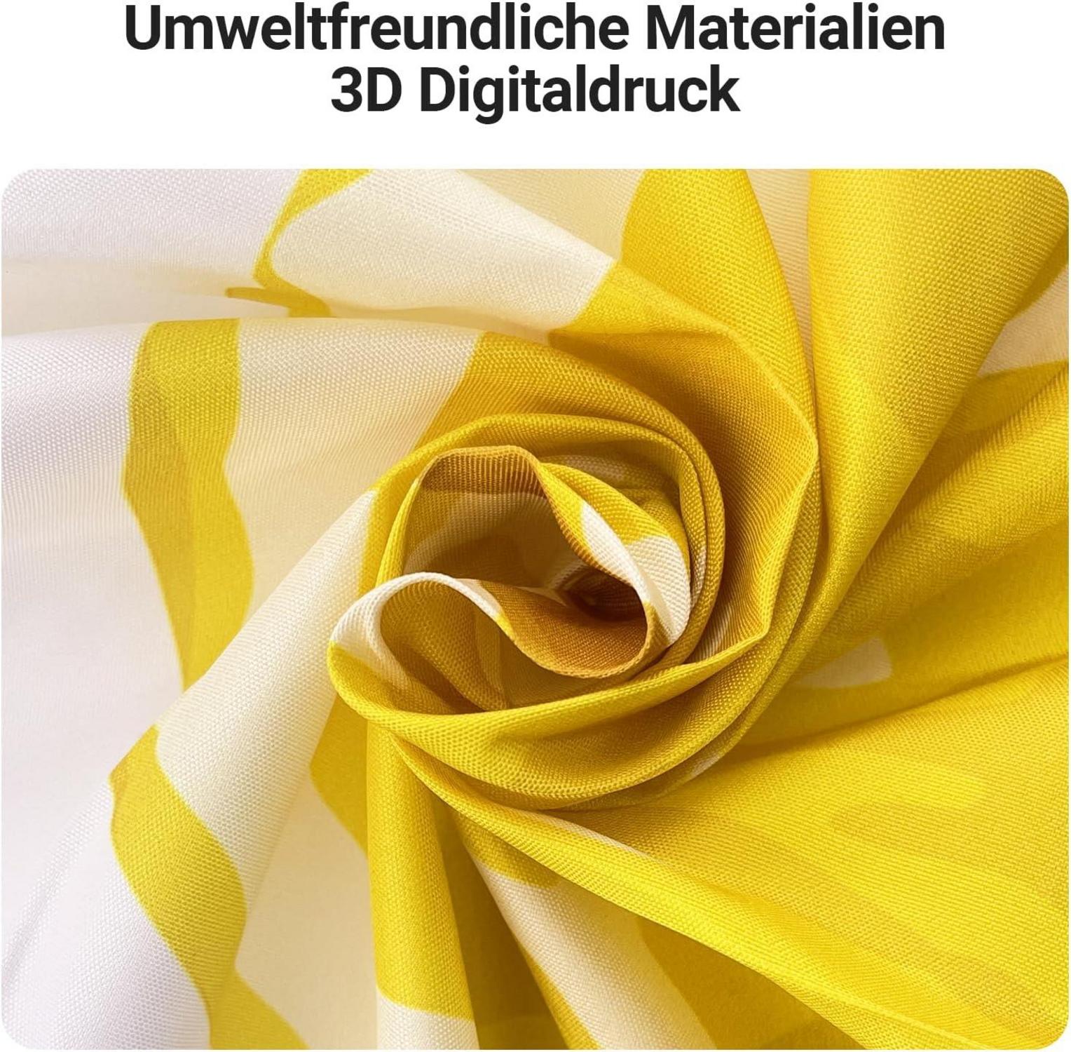 Duschvorhang Zitronenblätter Antischimmel 180x160cm Polyester