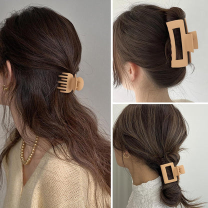 Kleines Haarklammer Set 8 Stile Hair Claw Clips samt 4 rechteckige