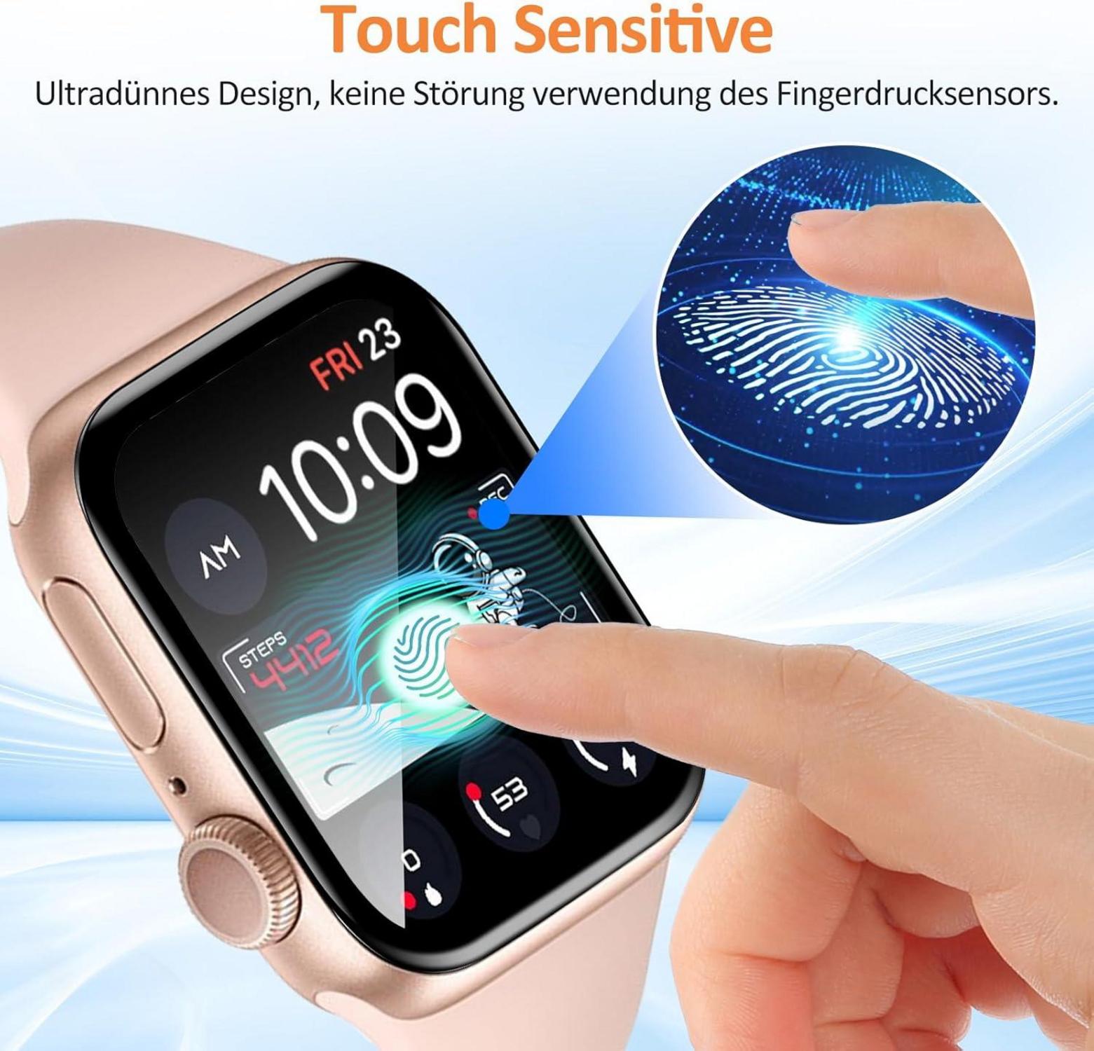 2x Panzerglas Displayfolie für Apple Watch 40mm - Weich TPU Schutzglas