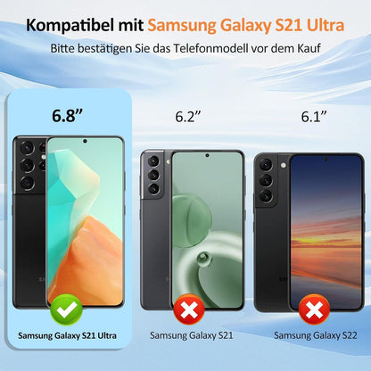 Schutzfolie Panzerglas Samsung Galaxy S21 Ultra 2 Stück