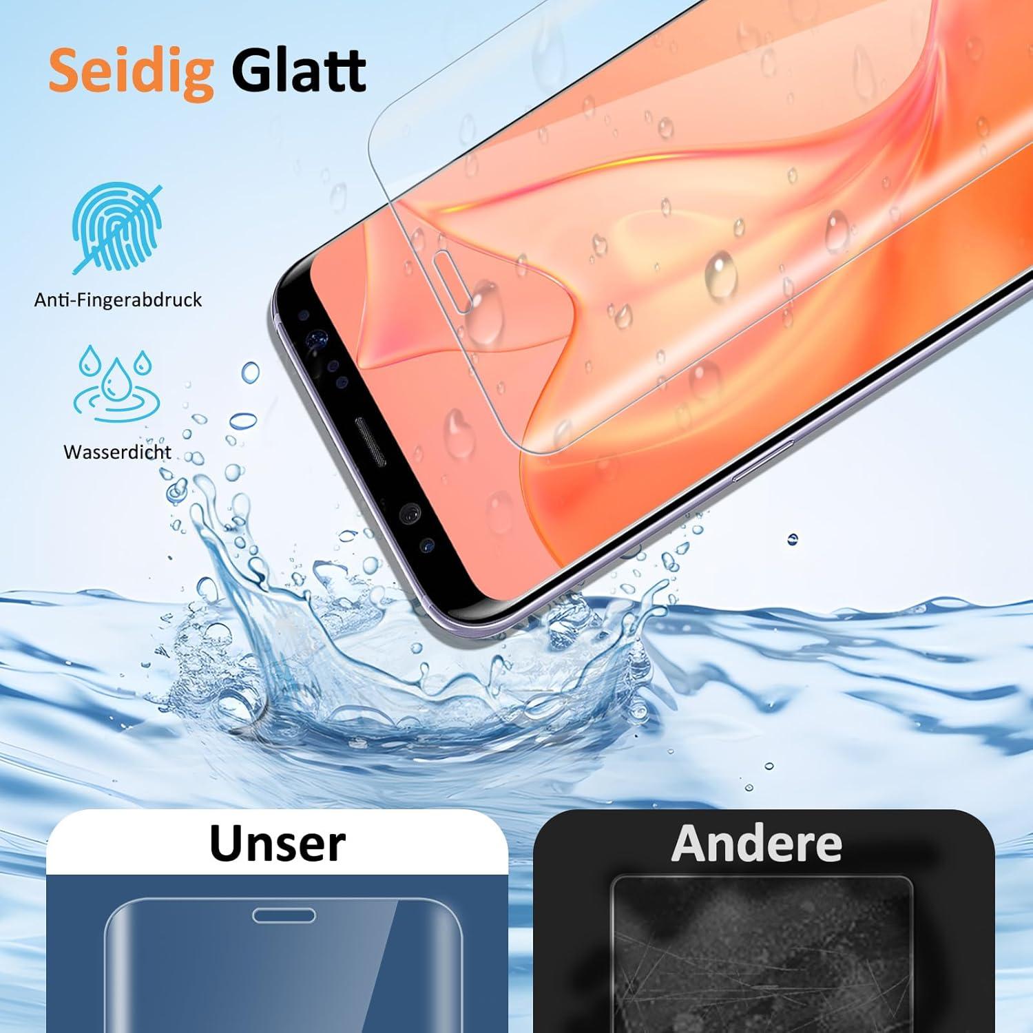 Panzerfolie Samsung Galaxy S9 Schutzglas 2er Set 9H Kratzfest Folie