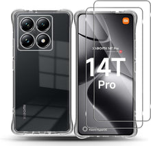 Silikon Hülle + Panzerglas Schutzfolie Xiaomi 14T Pro 2er Set