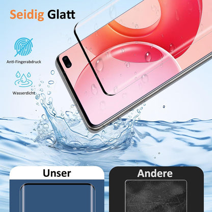 2 Stück Panzerglas Samsung Galaxy S10 Plus Displayschutzfolie Härte 9H