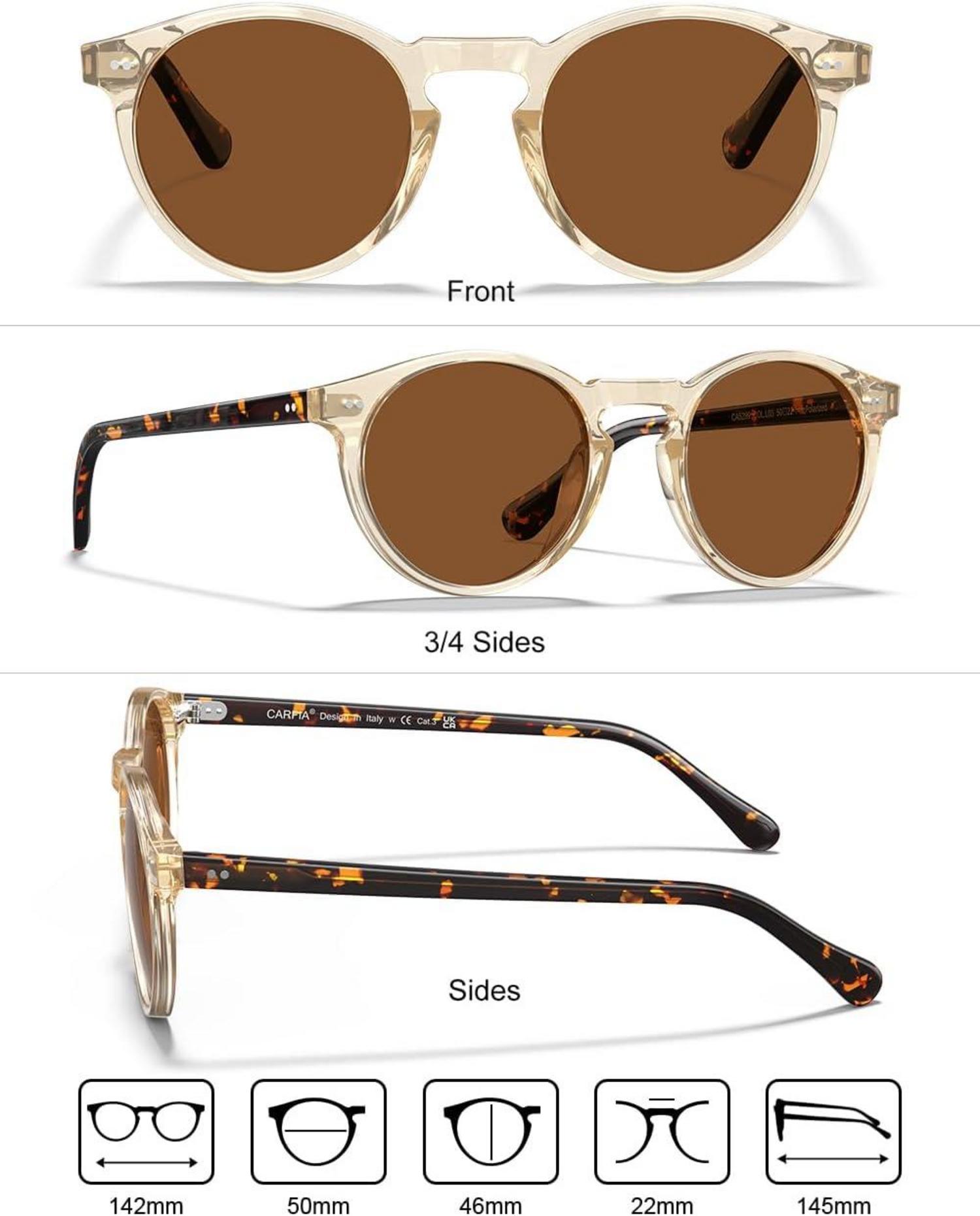 CARFIA Herren-Sonnenbrille polarisiert UV400 Schutz Vintage-Stil neu