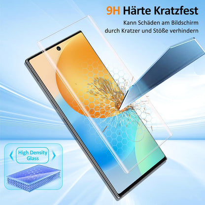 Schutzfolie für Samsung Galaxy Note 10, 2 Stück gehärtetes Glas, Panzerglasfolie