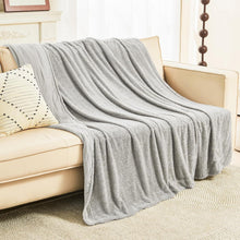 Musselin Baumwolle Fleece Decke 150x200 cm Grau