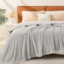Musselin Baumwolle & Fleece Decke 200x230 cm Grau
