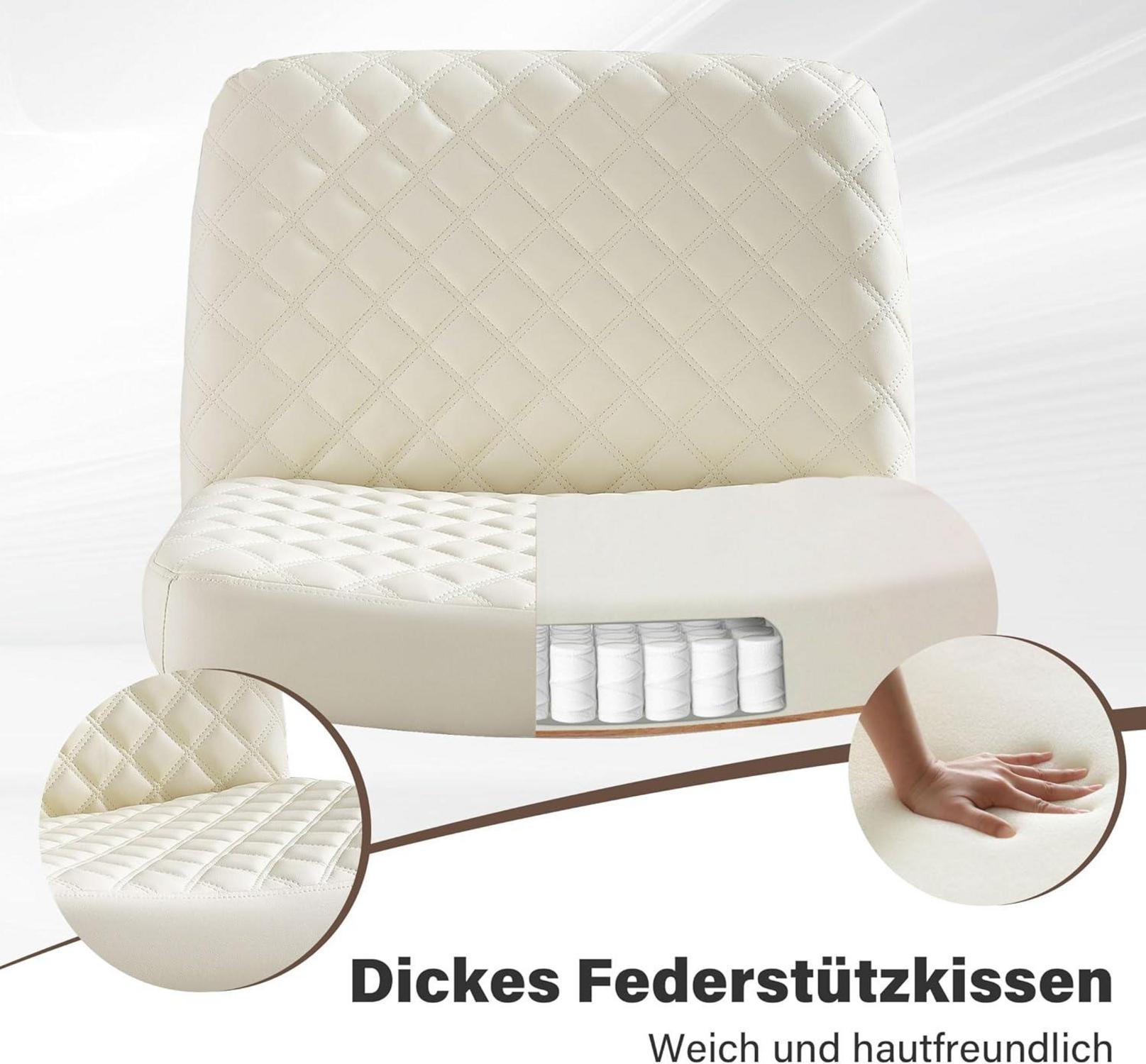 Ergonomischer Bürostuhl ohne Armlehnen, Lesesessel mit breitem