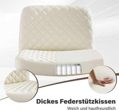Ergonomischer Bürostuhl ohne Armlehnen, Lesesessel mit breitem