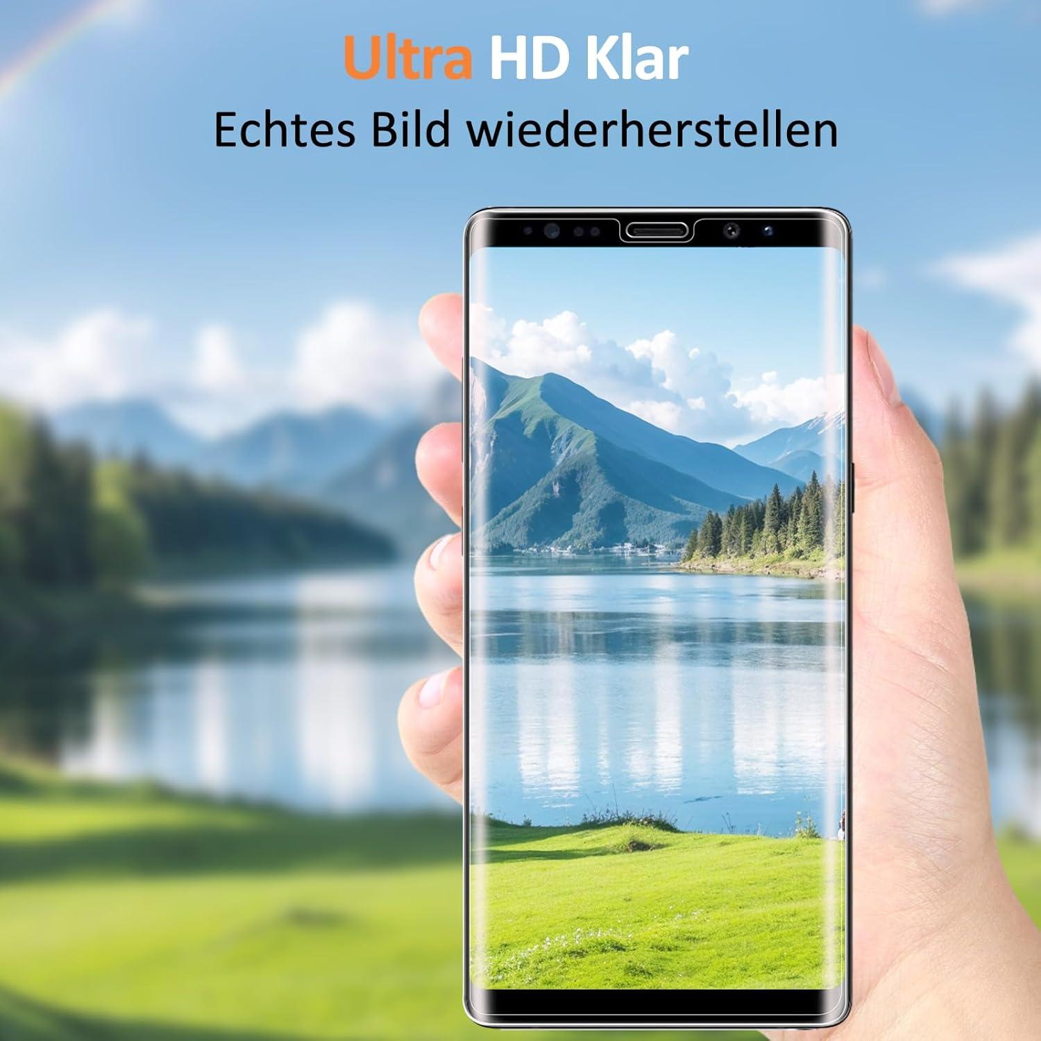 2x Panzerglas Samsung Galaxy Note 9 Schutzfolie 9H Displayschutz