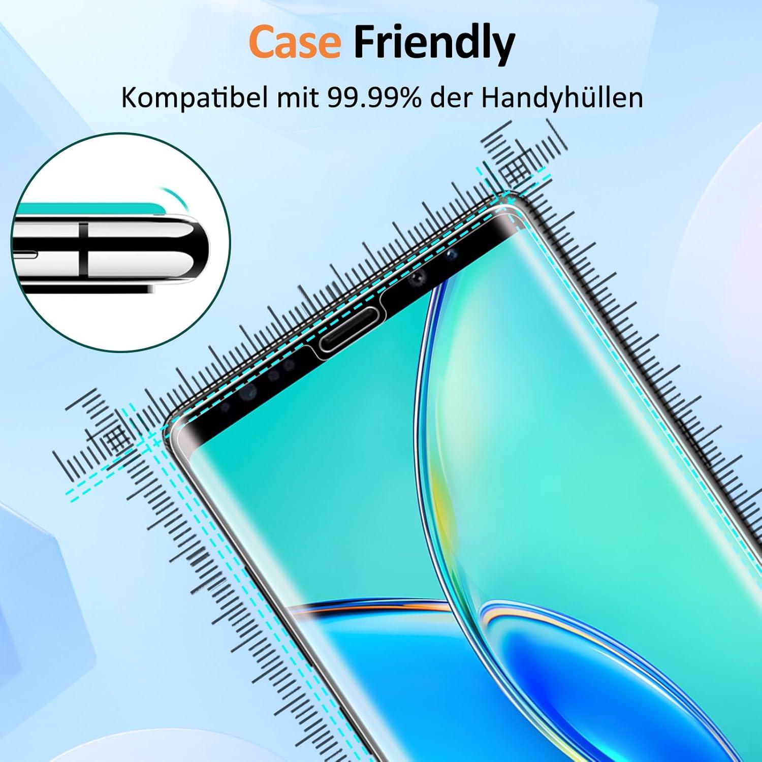 Panzer Schutzglas Samsung Galaxy Note 9 - 9H Härte, Kratzfest, Blasenfrei, Fingerabdruck-ID, Volle Abdeckung