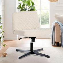 Ergonomischer Bürostuhl ohne Armlehnen, Lesesessel mit Wippfunktion