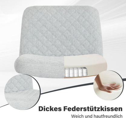 Ergonomischer Bürostuhl mit Rollen und breitem Kissen